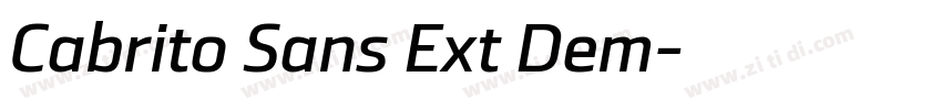 Cabrito Sans Ext Dem字体转换 Cabrito Sans Ext Dem字体转换